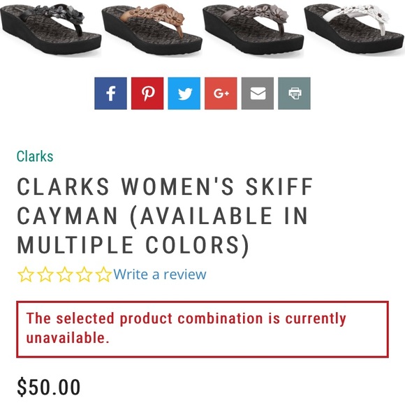 clarks skiff cayman flip flop